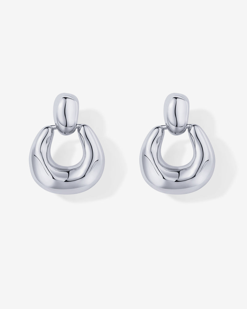 Chunky Dangle Door Knocker Earrings