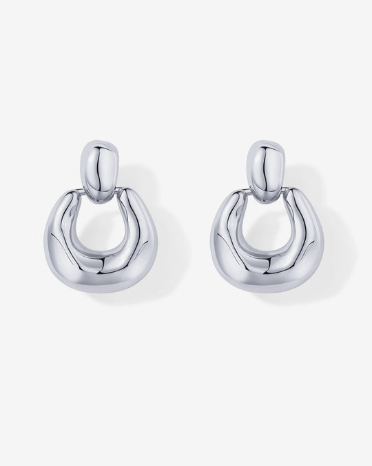 Chunky Dangle Door Knocker Earrings