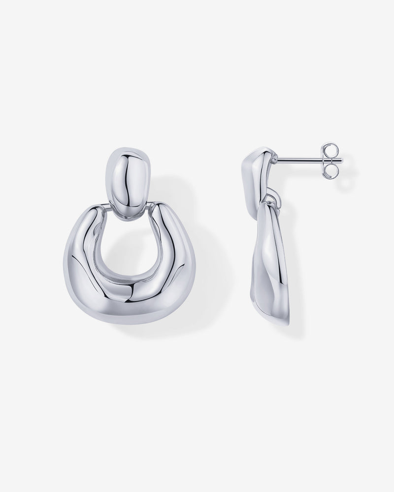 Chunky Dangle Door Knocker Earrings