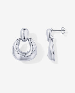 Chunky Dangle Door Knocker Earrings