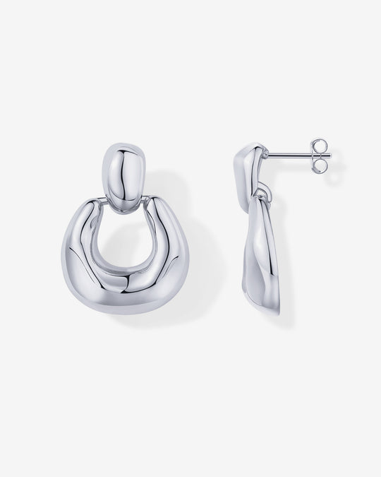 Chunky Dangle Door Knocker Earrings