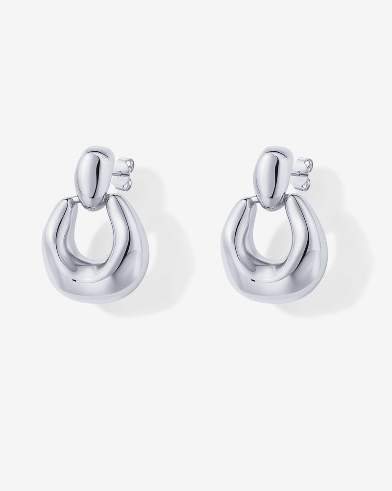 Chunky Dangle Door Knocker Earrings