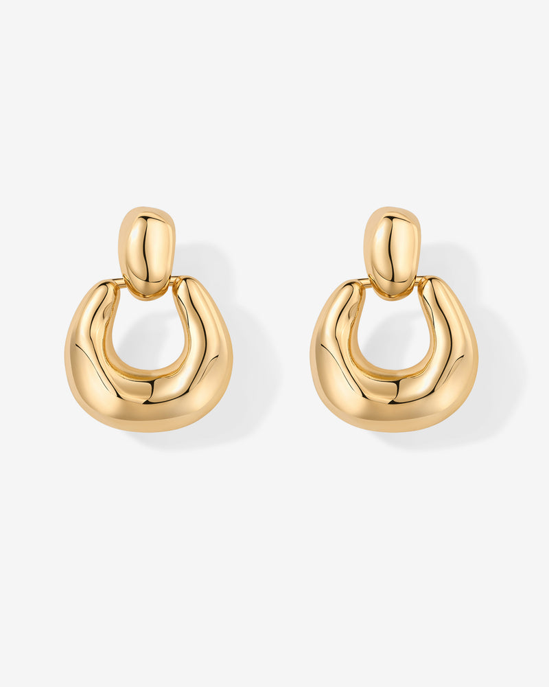 Chunky Dangle Door Knocker Earrings