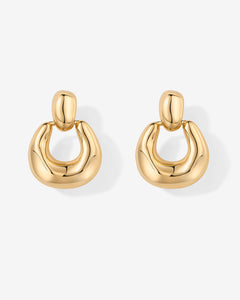 Chunky Dangle Door Knocker Earrings