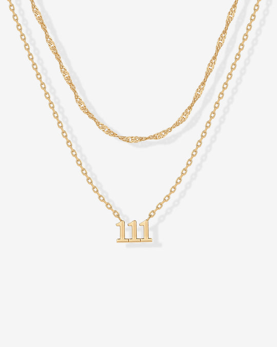 Angel Number Pendant Necklace