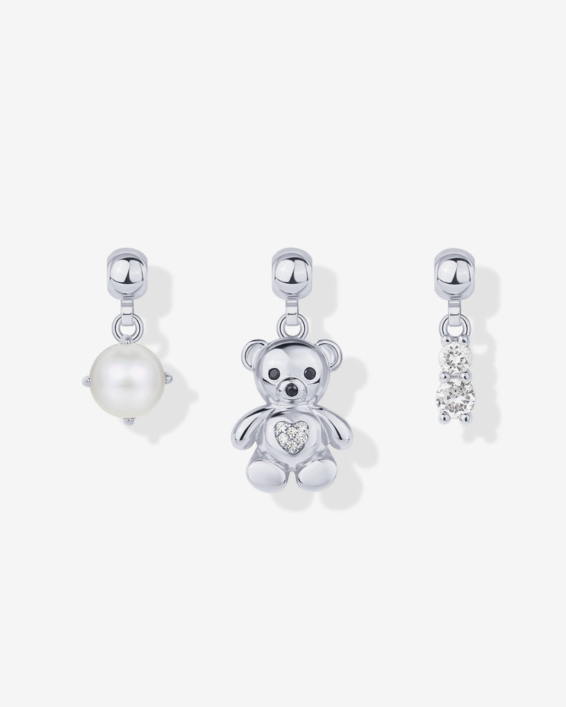 #Variant_White Gold / Whimsy Teddy Bear Charm