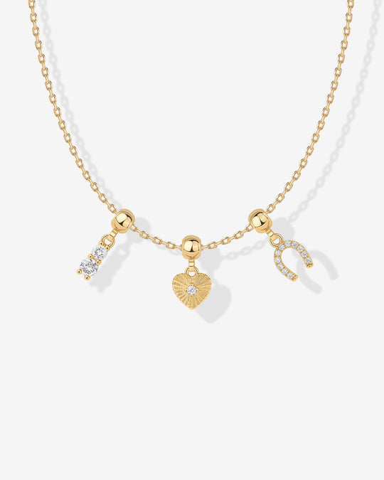 #Variant_Yellow Gold / Whimsy Horseshoe Charm