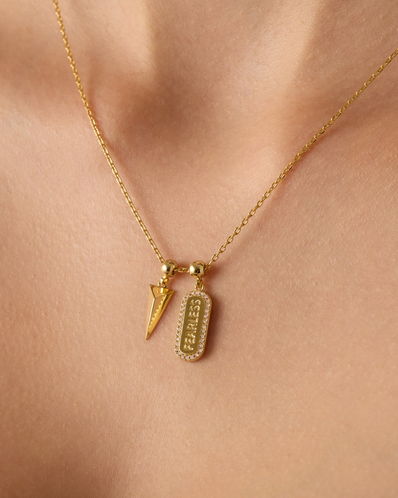 #Variant_White Gold / Fearless Mood Charm