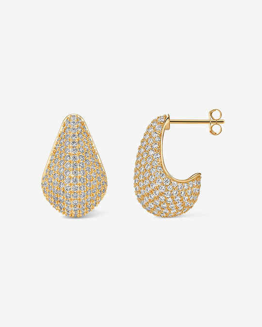 Pavé Teardrop Earrings