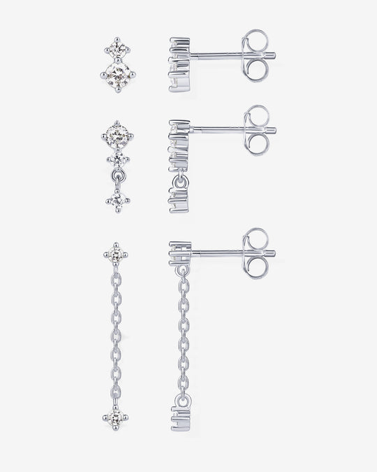 Mix and Match Stud and Dangle 3 Pack