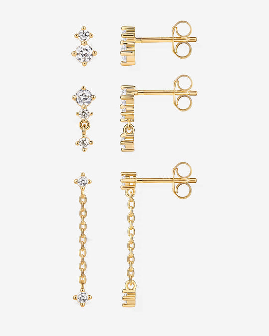 Mix and Match Stud and Dangle 3 Pack