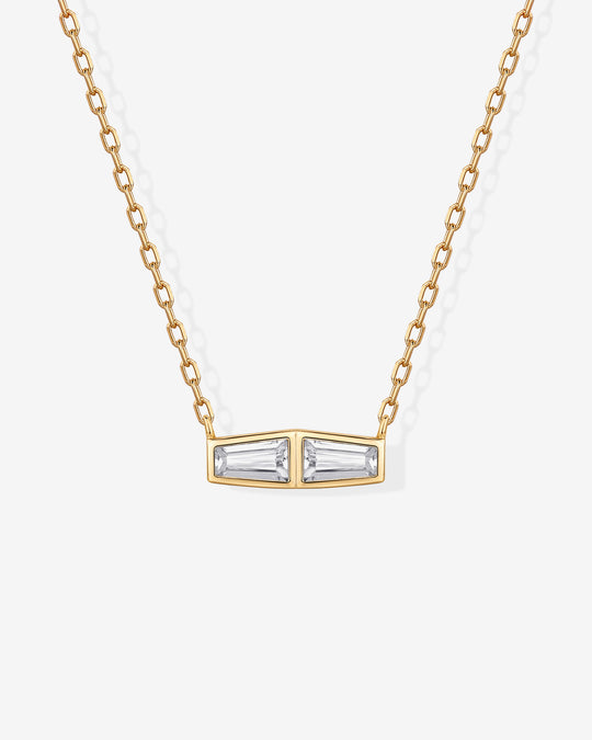 Double Baguette Necklace