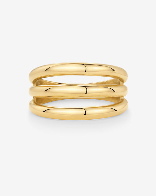 Waterproof Chunky Triple Stack Ring