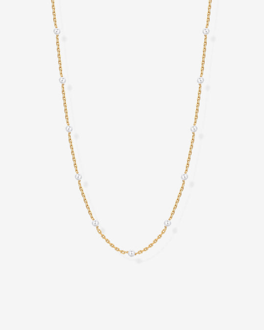 Pearl Station Chain Necklace