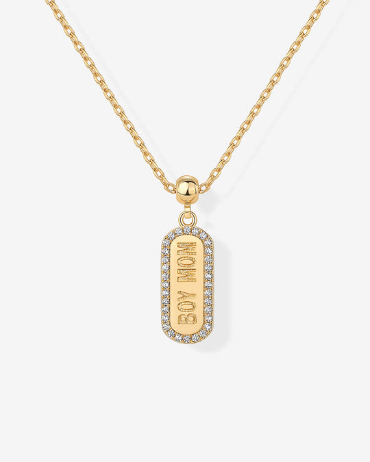 Boy Mom Charm Necklace