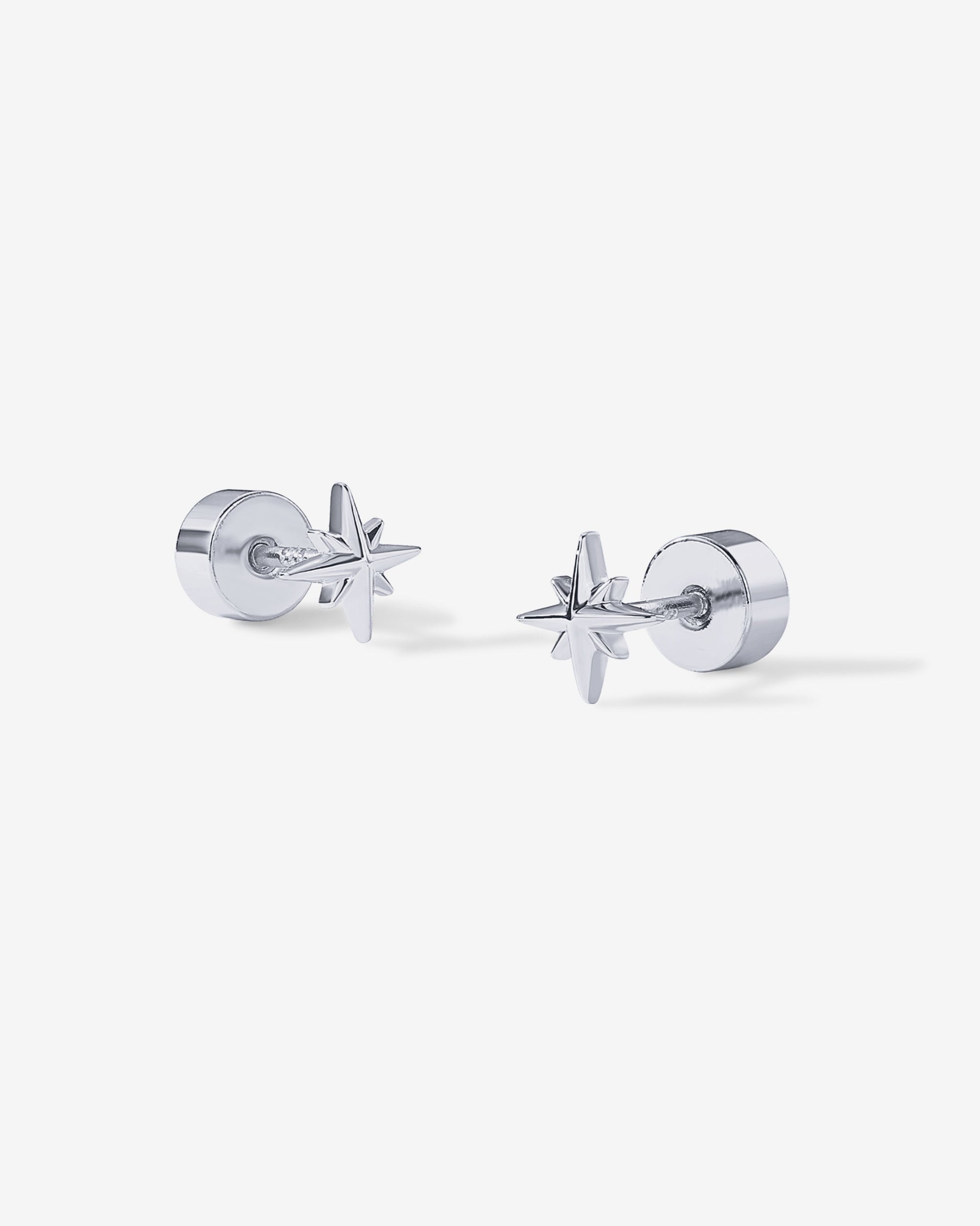 North Star Flat Back Stud Earrings – PAVOI