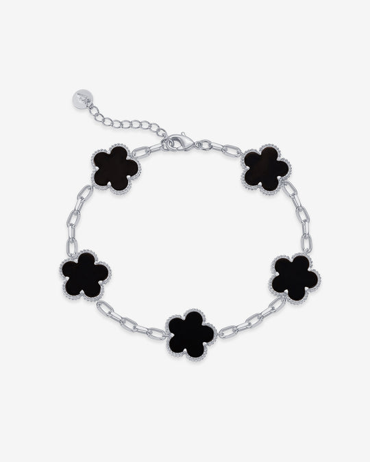 Gemstone Clover Bracelet