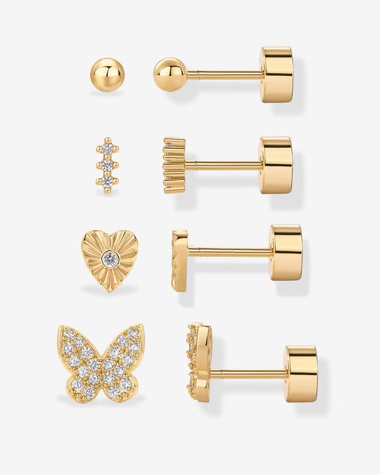 Cute Screw Back Earring Pack