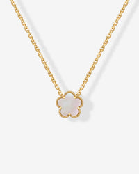 Gemstone Clover Necklace