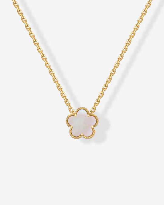 Gemstone Clover Necklace