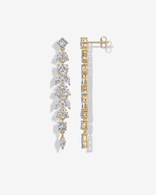 Dewdrop Linear Bridal Earrings