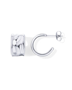 Waterproof Bold Textured Hoop Earrings