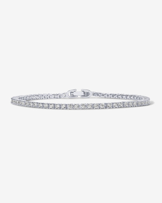 Dainty Round Cubic Zirconia Tennis Bracelet