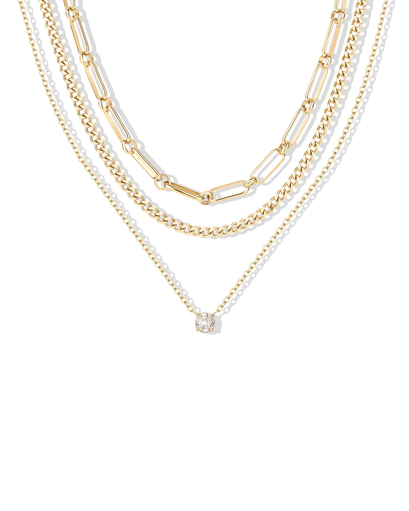 Waterproof Layered Chain Necklace