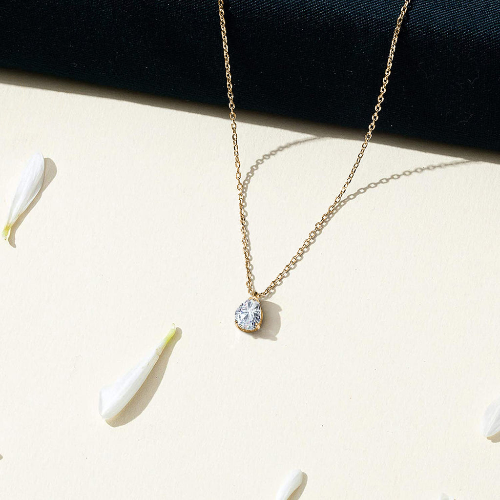 Pear Pendant  Necklace 