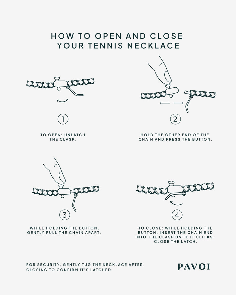 Long Choker Tennis Necklace