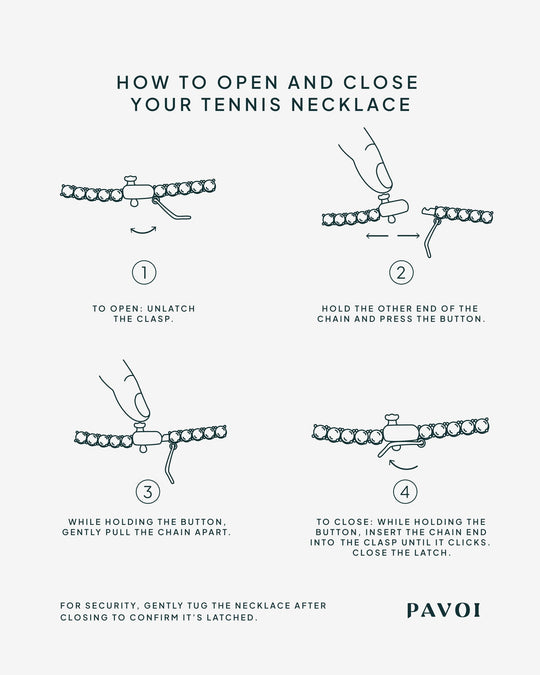 Long Choker Tennis Necklace