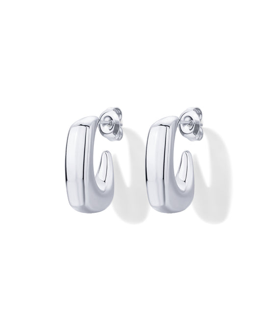 Waterproof Chunky Square Hoop Earrings