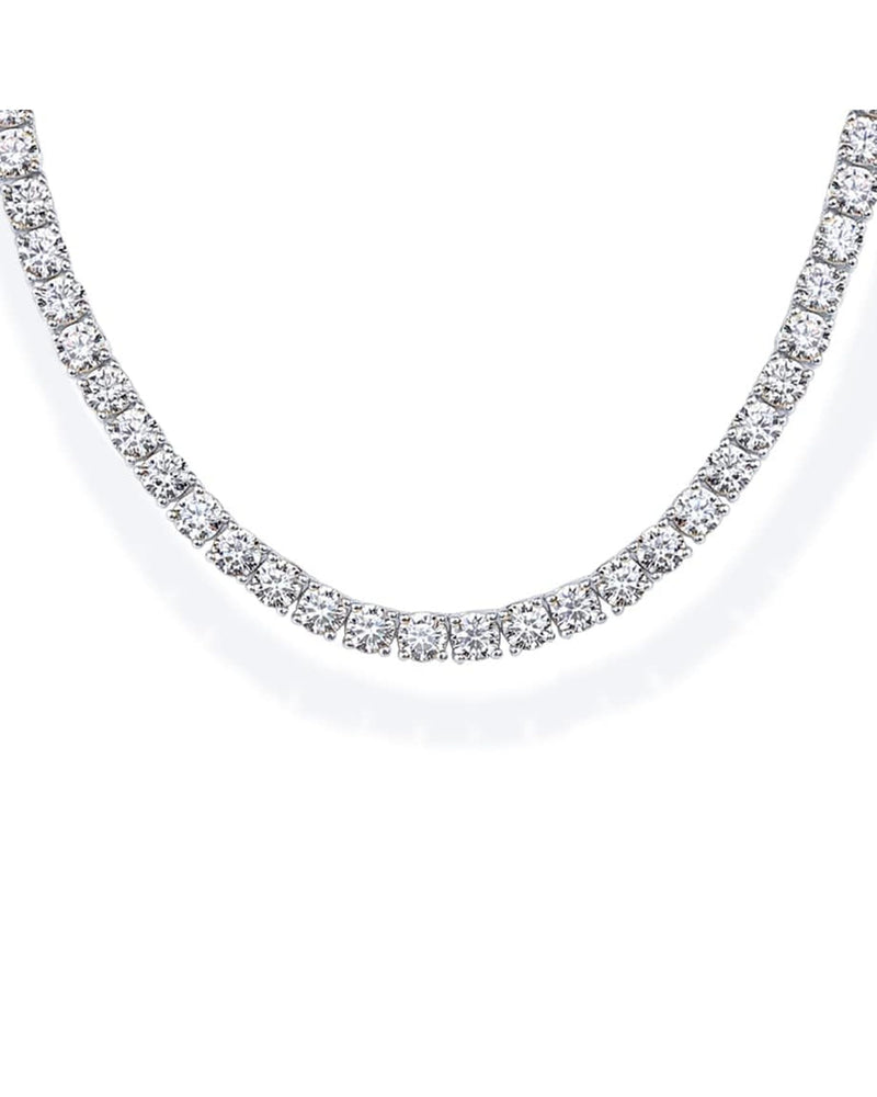 Long Choker Tennis Necklace
