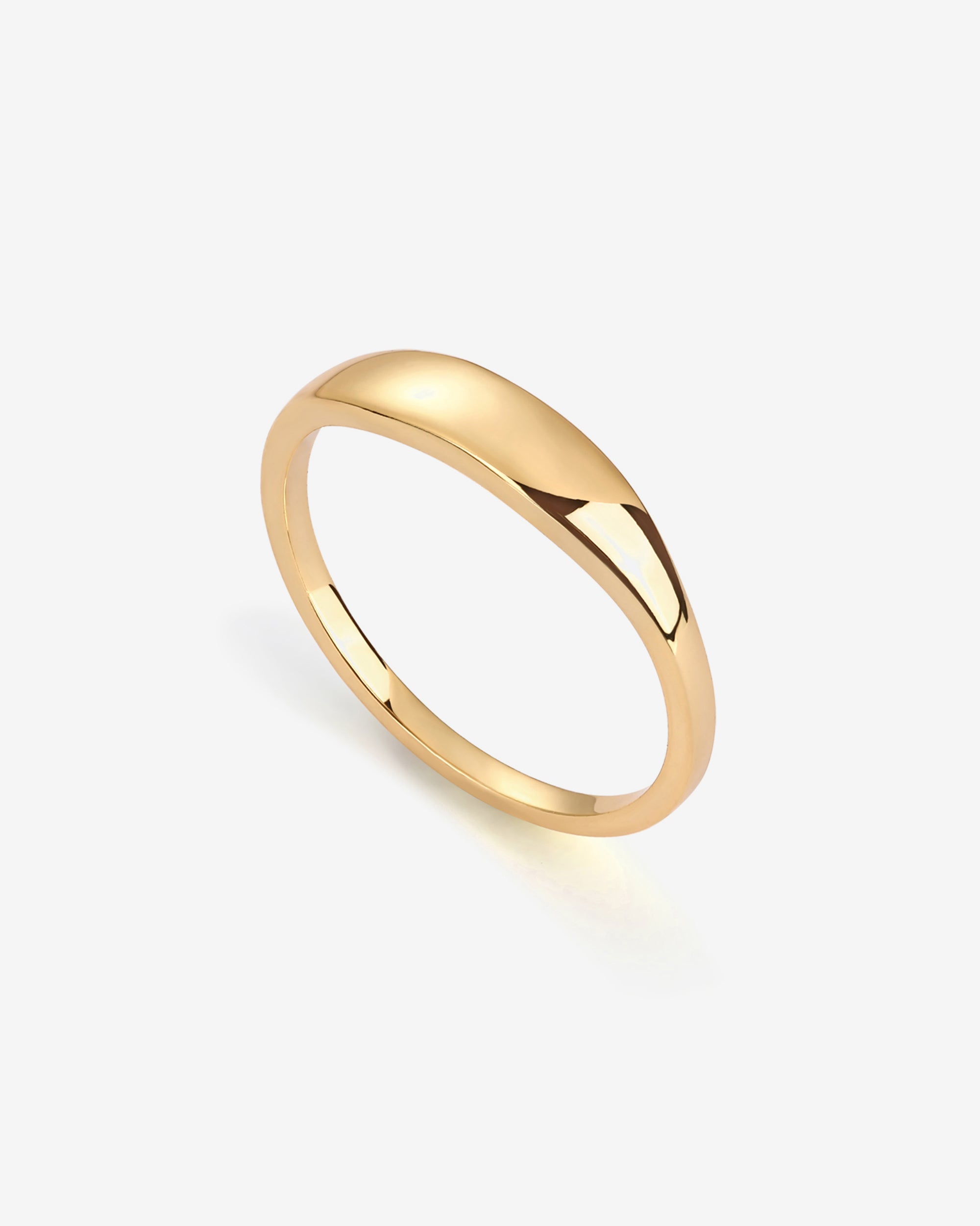 PAVOI 14K Gold Plated Initial Adjustable Ring - CZ Disc Ring For Women, Letter Q