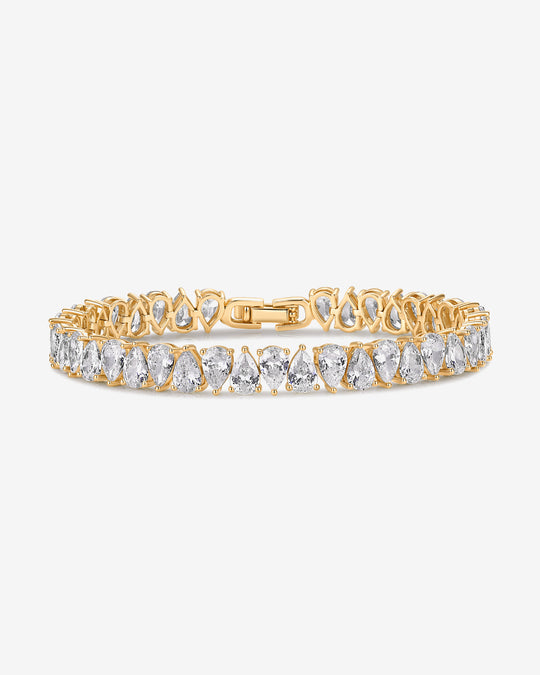 Pear Cubic Zirconia Tennis Bracelet