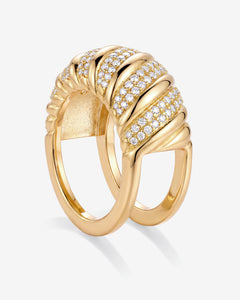 Alternating Pavé Twist Fitness Ring Cover