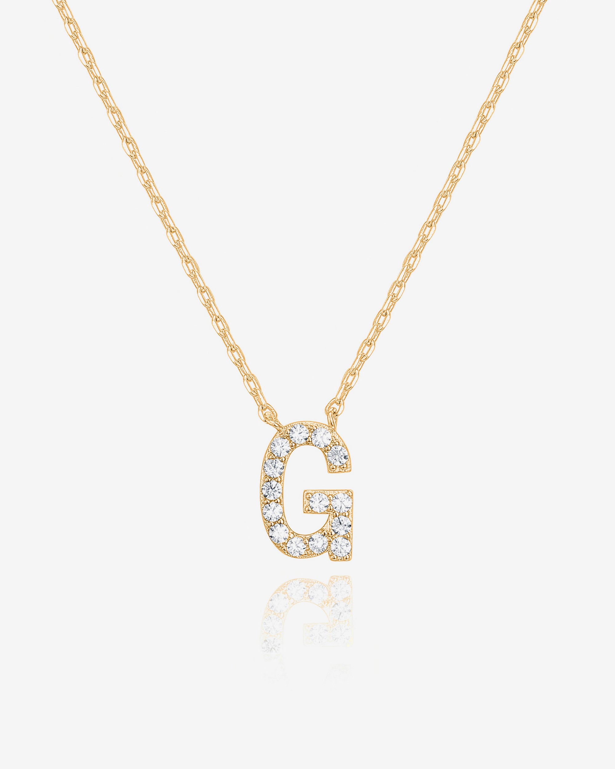 14K Gold Plated Initial Pendant Necklace | Affordable