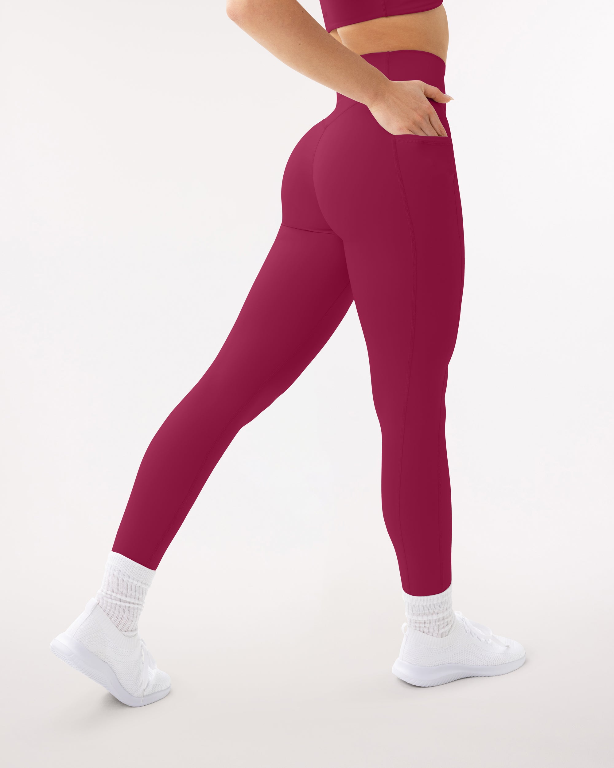 High-Waisted Butt Lifting Full-Length Leggings with Pockets – PAVOI