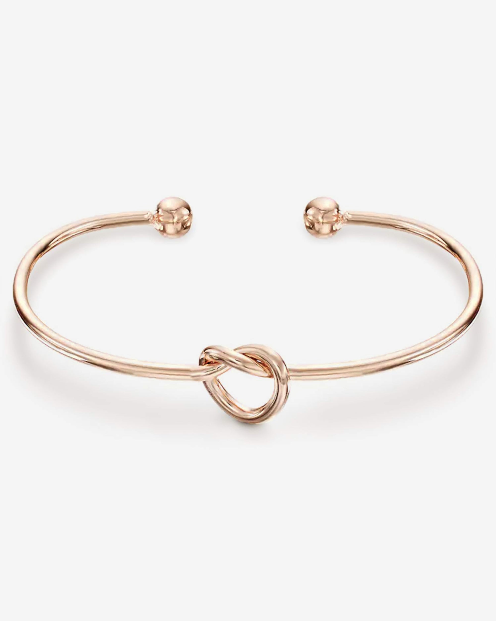 Shop 14K Gold Plated Love Knot Bangle | Affordable Everyday Bracelet ...
