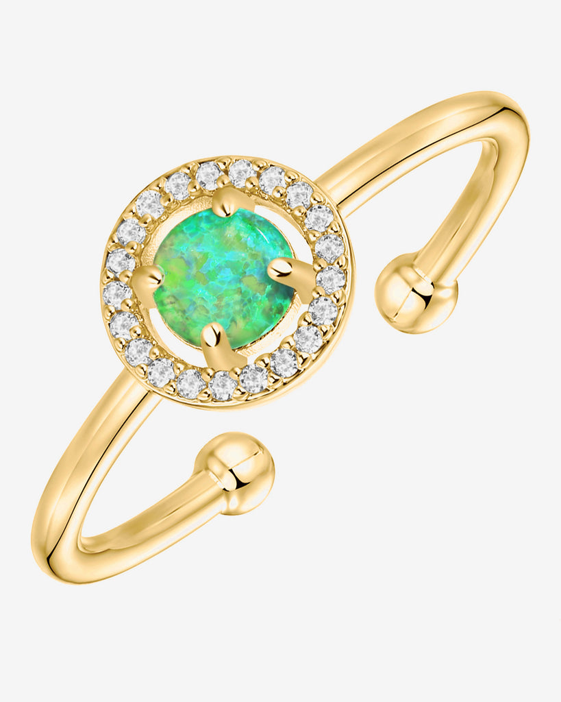 #Variant_Yellow Gold Green Opal