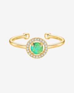 #Variant_Yellow Gold Green Opal