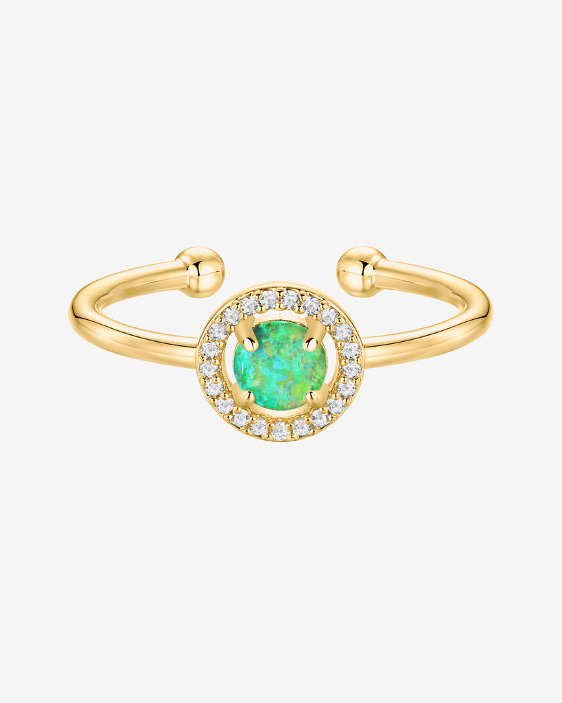 #Variant_Yellow Gold Green Opal
