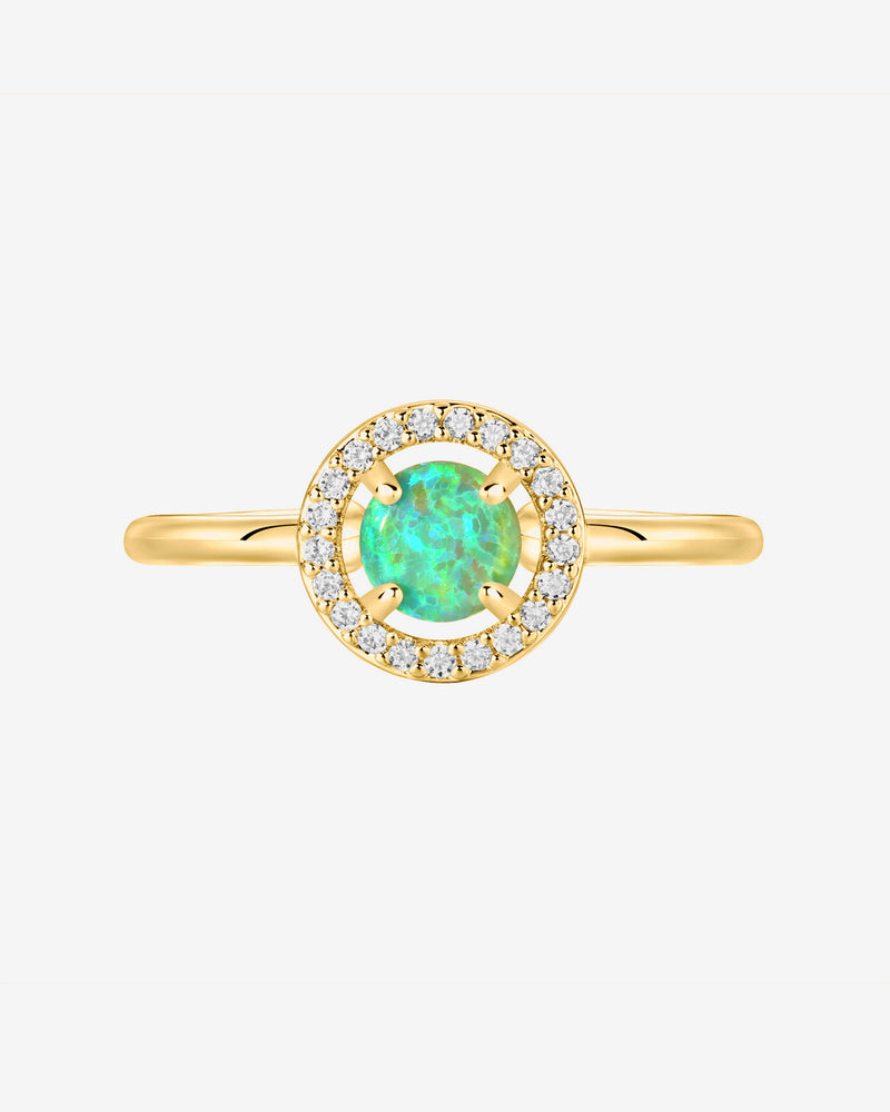 #Variant_Yellow Gold Green Opal