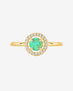 #Variant_Yellow Gold Green Opal