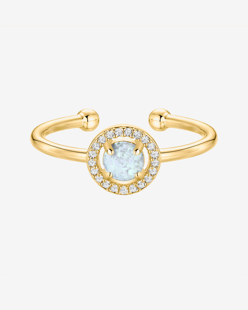 #Variant_Yellow Gold White Opal