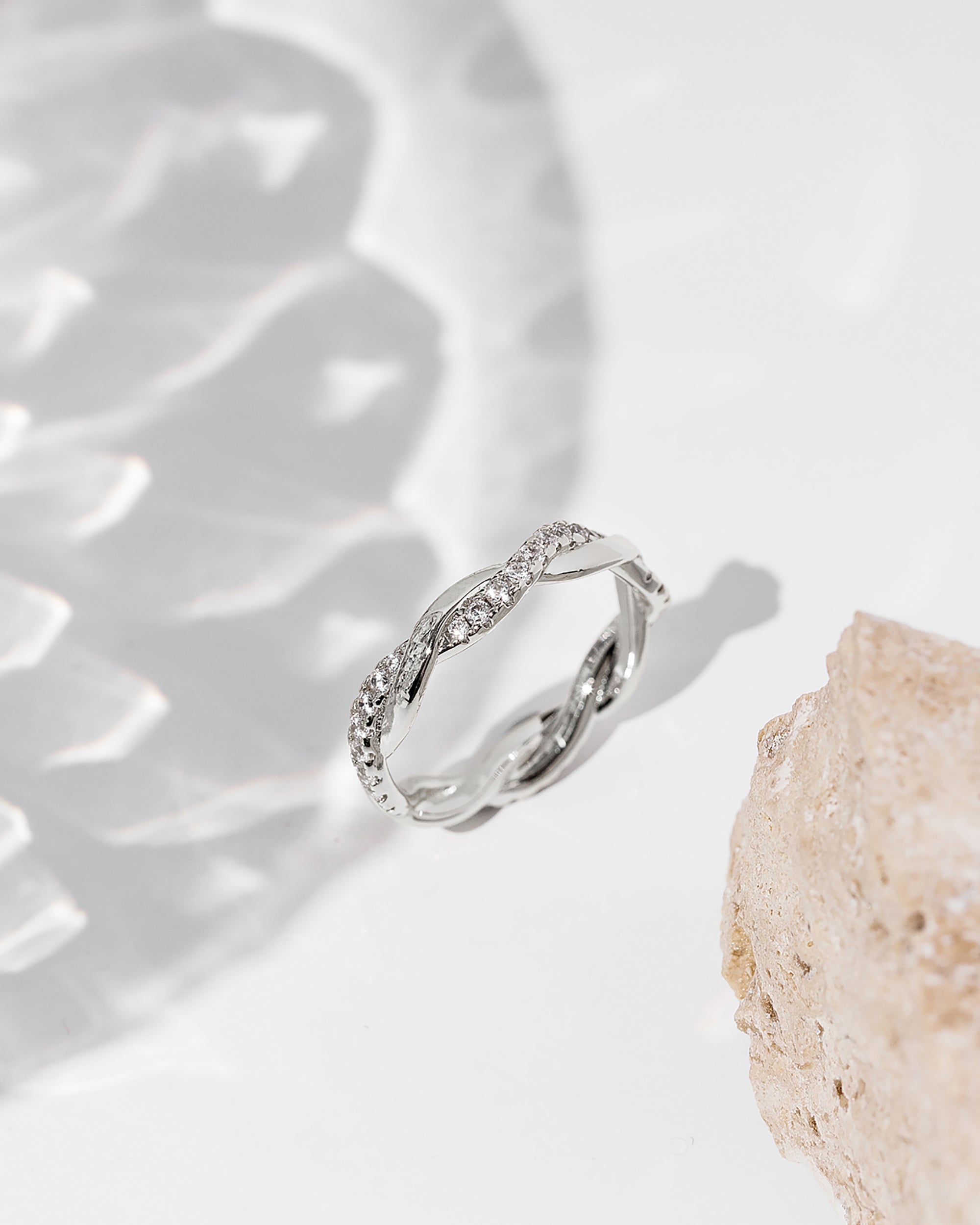 Braided Eternity Band | Pavoi Jewelry | Travel Wedding Ring