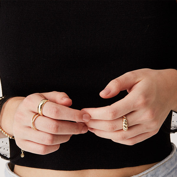 Rings to wear along to stacked