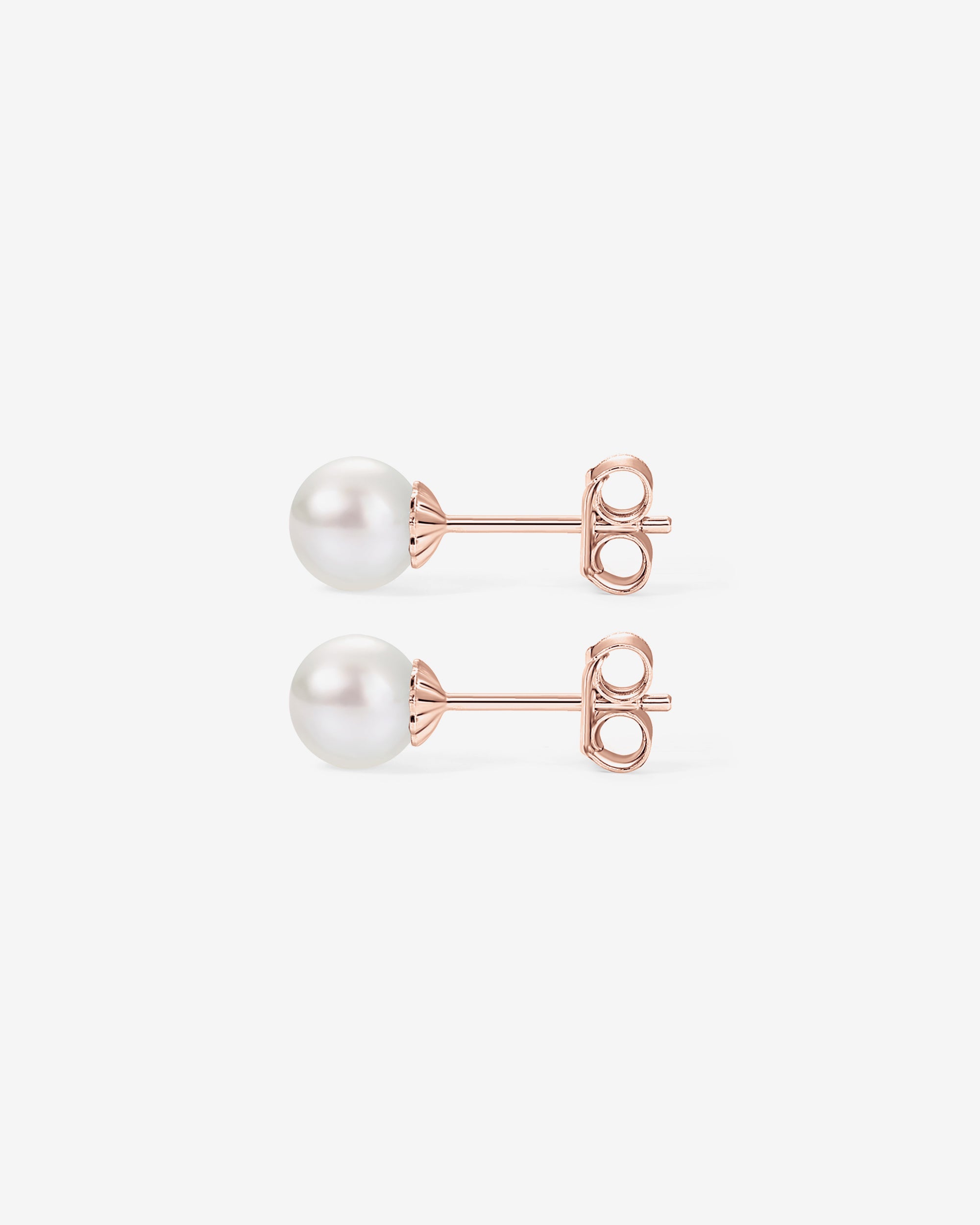 Round White Freshwater Cultured Pearl Earrings – PAVOI