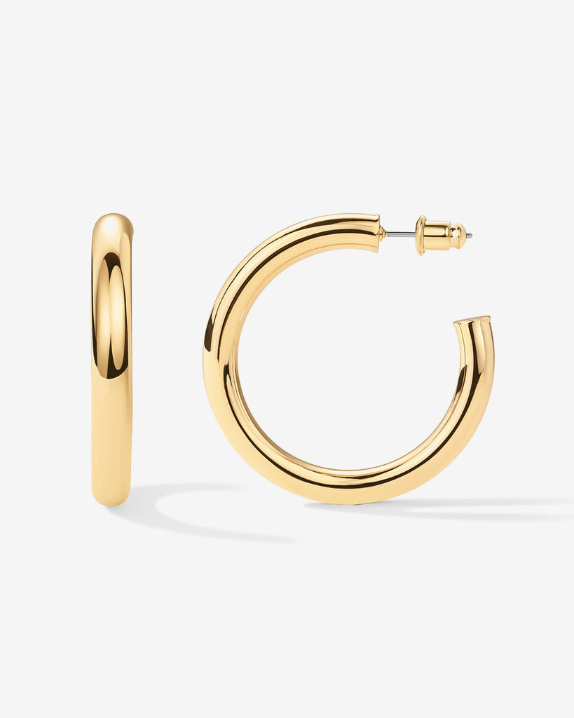 Round Chunky Hoops  Earring 