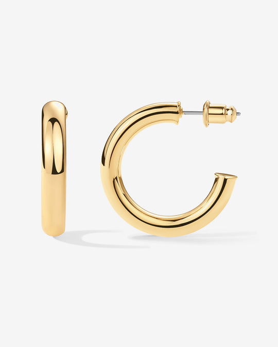 Vermeil Round Chunky Hoops